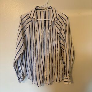 Striped Z Supply Button Up Shirt